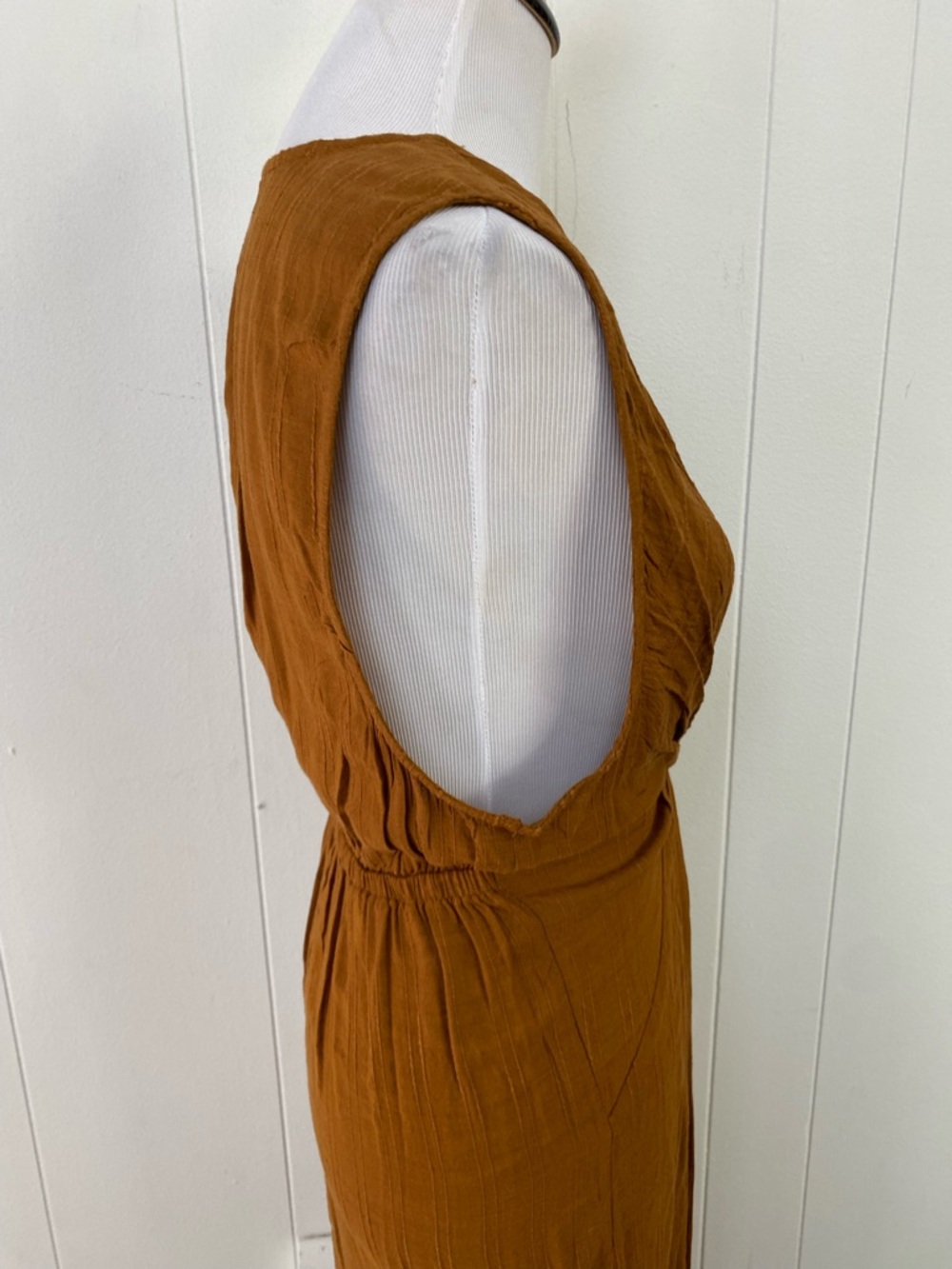 L*Space Womens Amber Brown Down The Line Cover-Up Dress L34429 Sz Small - Picture 9 of 14